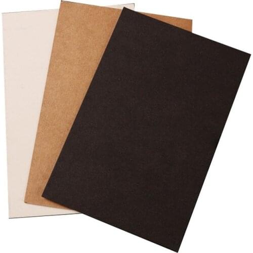 20pcs/pack White Black Kraft Blank Paper Memo Pad Message Gift Card for School Office Supplies Stationery Kraft Paper