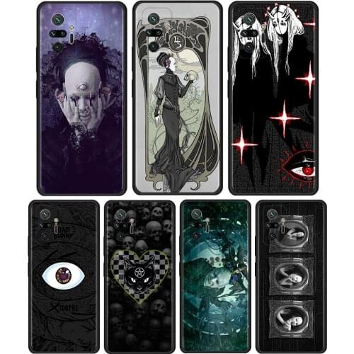 Sopor Aeternus Cover For Xiaomi Redmi Note 10 Pro 8T 9T 7 8 9 Pro 9S 10 5G 9A 8 Pro Cell Phone Case Black Soft Shell Coque