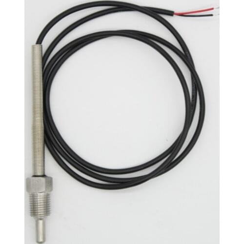 NTC 3950 10K Thermistor Temperature Sensor SUS304 OD 6mm Probe Wire 1m -40~150 Degree Thread G1/4 pipe L30mm-300mm