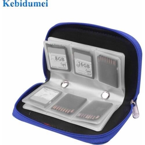 Kebidumei Colorful Memory Card Storage bag For SDHC MMC CF Carrying Pouch Box Holder Protector for Memory card Micro SD Card