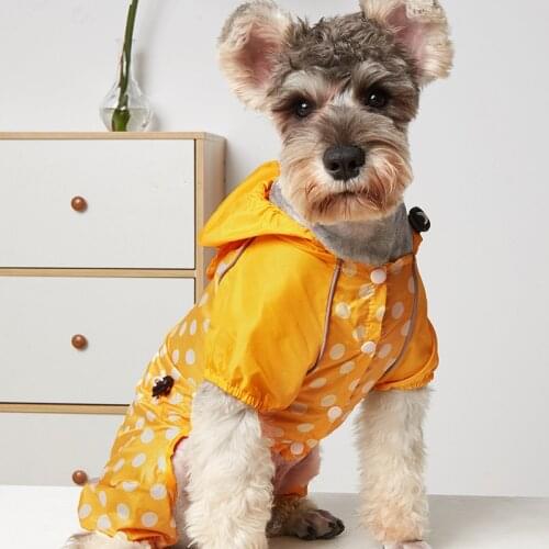Anti-Bite Dog Jumpsuit Spring Cute Dot French Bulldog Coat Fashion Design Schnauzer Jacket Puppy Dogs Pets Pug Costumes