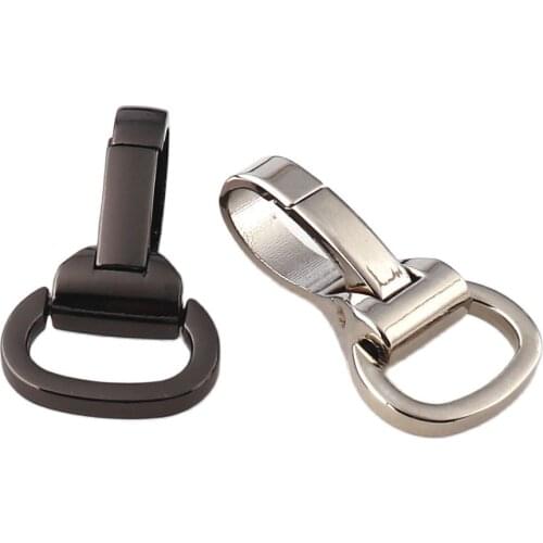 Metal Bag Clasps Lobster Swivel Trigger Clips Gun Black Silver Snap Hook For 15mm Strapping For DIY Accessories Keychain Parts