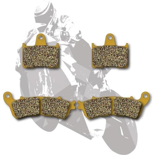 Motorcycle Disc Front + Rear Brake Pads For HARLEY XL 883 L Super Low 14-15 XL 1200 C Sportster Custom CA/CB 2014-2015