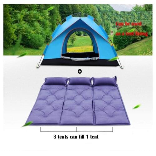Outdoor Inflatable Pad Air bed Inflatable Sleeping Mat Tent Cushion with Pillow for Garden Yard Picnic camping 72x23x0.98Inch