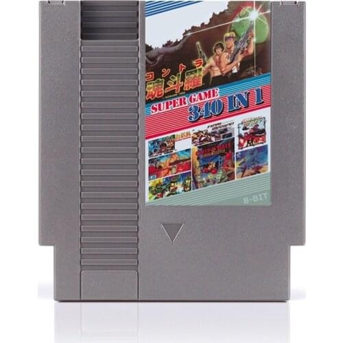 New Arrival 340 In 1 No Repeat Game Card For 72 Pins 8 Bit Game Console Best Sale