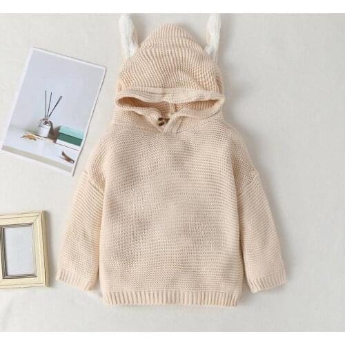 Autumn Hooded Sweaters Children Kids Girls Round Neck Long Sleeve Striped Hot Selling Comfortable Exquisite Cartoon Lovely Top