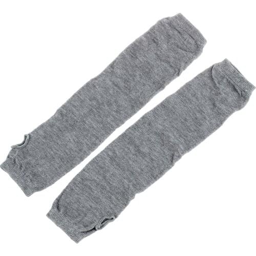 Lady Stretchy Soft Arm Warmer Long Sleeve Fingerless Gloves