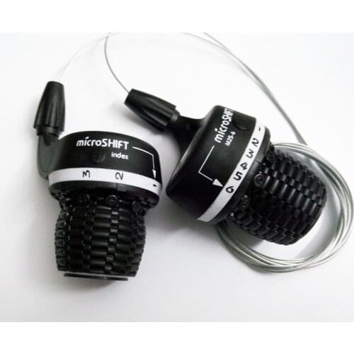 MicroSHIFT MS25-6 Twist Shifter MTB Bike 1-3 $1-6 Speed Side Twist Grip Gear Shifters Trip Derailleur DIP