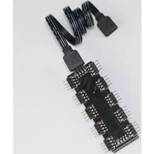 PC MOD Motherboard 12V 4 PIN AURA RGB FAN Light Belt HUB Socket Concentrator for ASUS For MSI For GIGABYTE