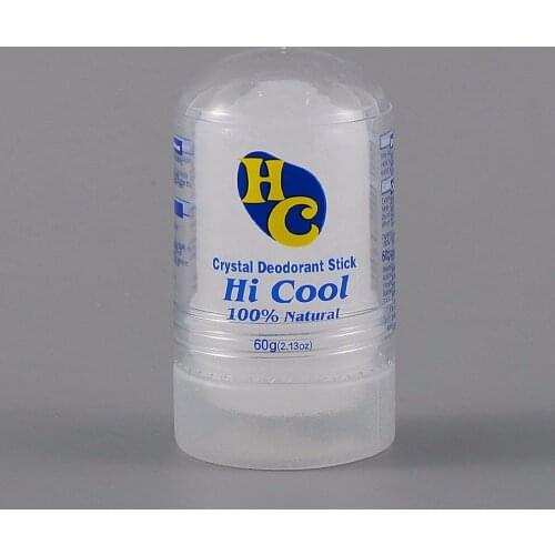 60G Portable Size Non-Toxic Natural Food-Grade Crystal Deodorant Alum Stick Body Underarm Odor Remover Antiperspirant