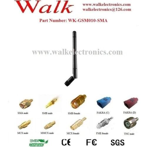 Swivel gsm antenna, elbow gprs gsm rubber antenna, AMPS quad band antenna, foldable SMA male straight antenna