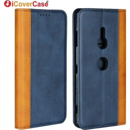 Luxury Leather Wallet For Sony Xperia XZ3 XZ2 Case Silicon Cover For Sony XZ2 XZ3 Flip Cases Protector Bag Phone Accessory Coque