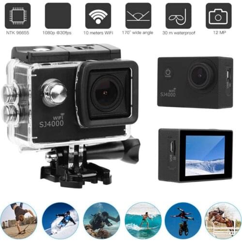 SJCAM SJ4000 WiFi Action Camera 2.0inch Sports DV LCD Screen 1080P HD Diving 30M Waterproof Mini Car Register DVR