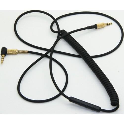Replacement Upgrade Cable for Marshall Major On Ear Pro Headphones Cord with In-Line Remote Mic Volume Control for Android ios