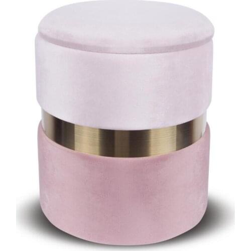 Modern Velvet Ottoman Storage Stool Seat Foot Stool Dressing Table Stool Footrest Pouffe