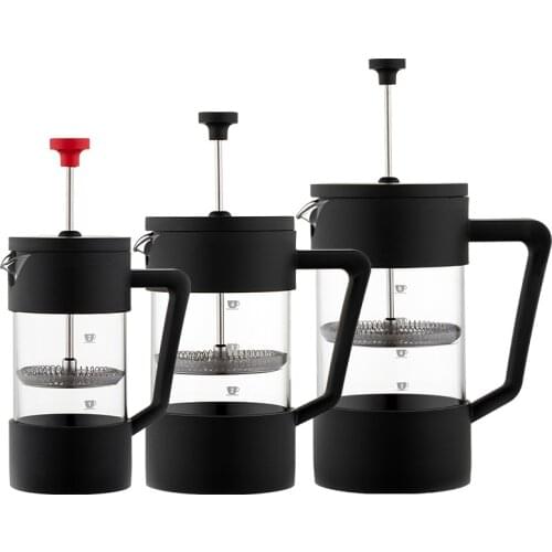 Stainless Steel Glass Teapot Cafetiere French Coffee Tea Percolator Filter Press Plunger 1000ml Manual Coffee Espresso Maker Pot