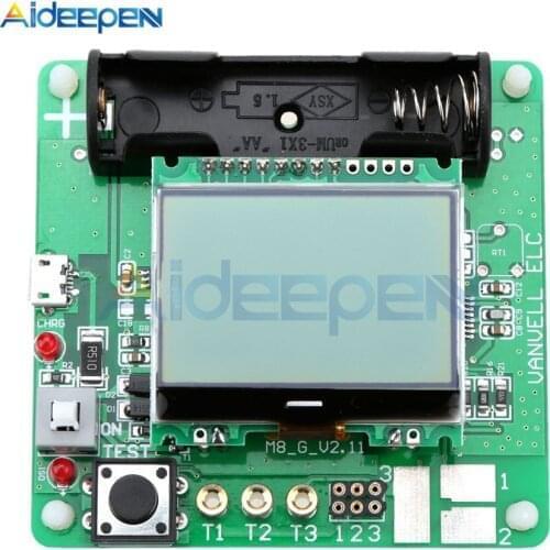 12864 LCD Display ATmega328 Transistor Tester Diode Triode Capacitance Meter/MOS/PNP/NPN M328 Multifunction Meter