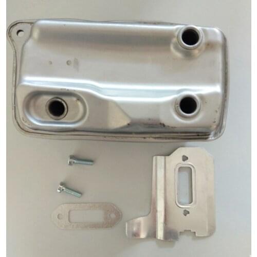 TS410 TS420 MUFFLER WITH GASKET HEAT SHIELD HARDWARE 4238 140 0611 Cut Off Saw Replacement Parts