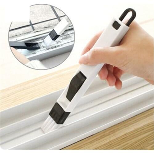 2 in 1 Multipurpose Window Groove Cleaning Brush Nook Cranny Household Keyboard Home Kitchen Folding Brush Cleaning Tool clean
