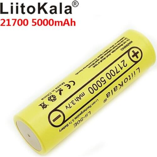 3.7V 21700 5000mah Rechargeable Battery High Power batteries For High-power Appliances