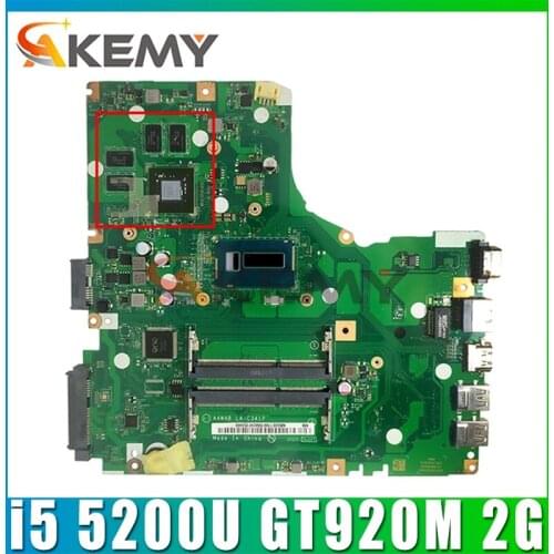 Akemy A4WAB LA-C341P for ACER E5-473 E5-473G Laptop motherboard CPU i5 5200U GT920M 2G DD3 Test OK Mainboard