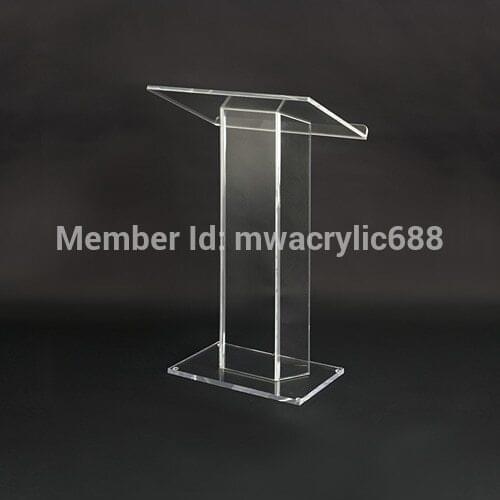 Pulpit furniture Free Shipping Soundness Modern Design Cheap Acrylic Lectern acrylic podium