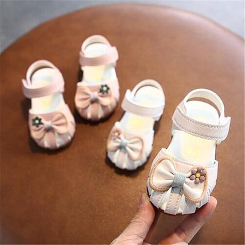 2021 hot Girl summer Baotou sandals baby non-slip Breathable sandals girls Soft bottom Comfortable Princess sandals