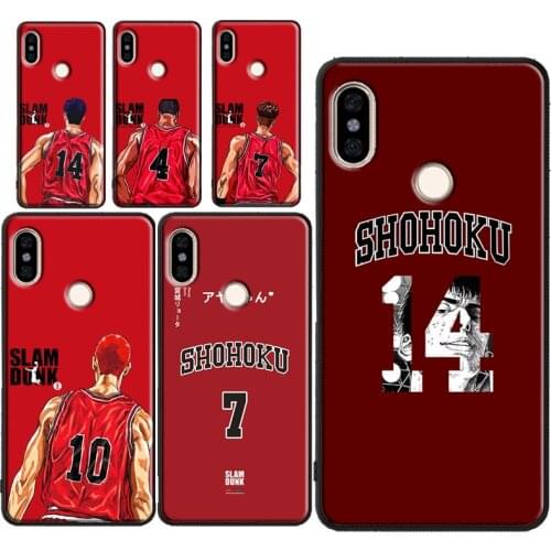 Slam Dunk Anime Manga Case For Xiaomi Redmi Note 10 Pro Cover For Redmi Note 9 Pro 8 8T 9S 9A 9C 9T Bumper Coque