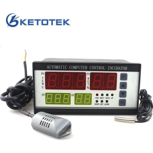 XM-18 Digital Temperature and Humidity Controller Thermostat Hygrostat Meter 110V 220V Automatic Sensor Probe for Egg Incubator