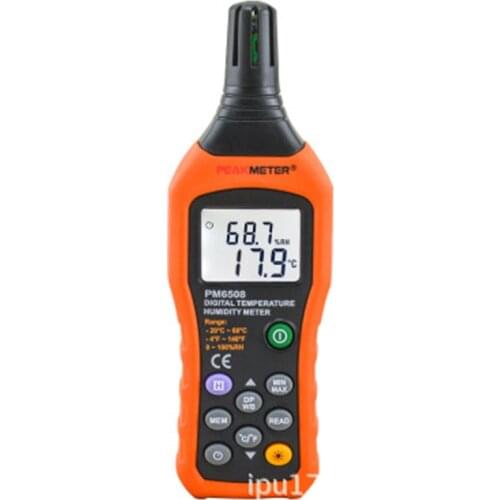 Digital Thermometer Hygrometer Weather Station Psychrometer Wet Lamp Dew Point Mini Temperature Meter Max Min Data Hold Mode