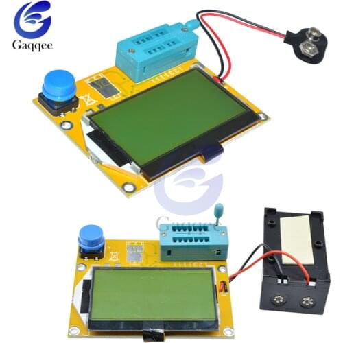 LCR-T4 LCD Digital Transistor Tester Meter Diode Triode Capacitance ESR Meter Mega328 M328 Battery For MOS/JFET/PNP/NPN L/C/R1