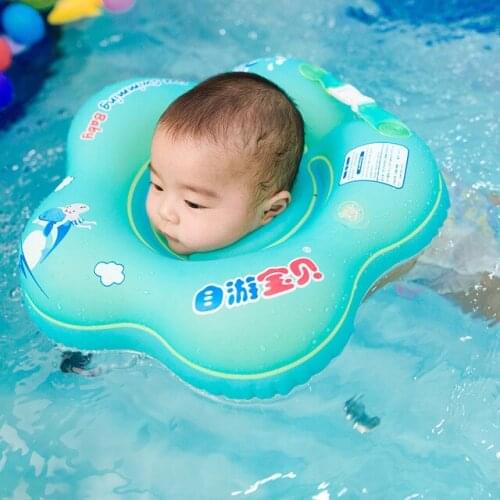 Baby Inflatable Swimming Ring Infant Swim Floating Neck Ring Swimming Float For Accessories Baby Swimming Pool Toys Swim Trainer