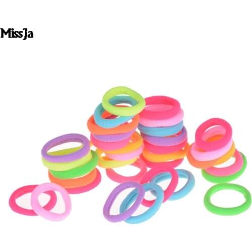 Fashion 20pcs/lot Big Size Candy Colored Quality Elastic Ponytail Holders Accessories Girl Women Rubber Bands Tie Gum