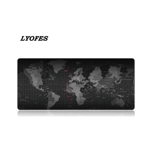 Gaming Mouse Pad New World Map Large Mousepad Gamer Accessories XXL Anti-slip Natural Rubber PC Computer Keyboard Desk Mat