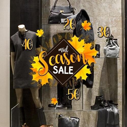 Kina UVMS0020 wall stickers window sticker Mid-Season Fall Season-measures 60 X35 cm-showcases stores, stickers