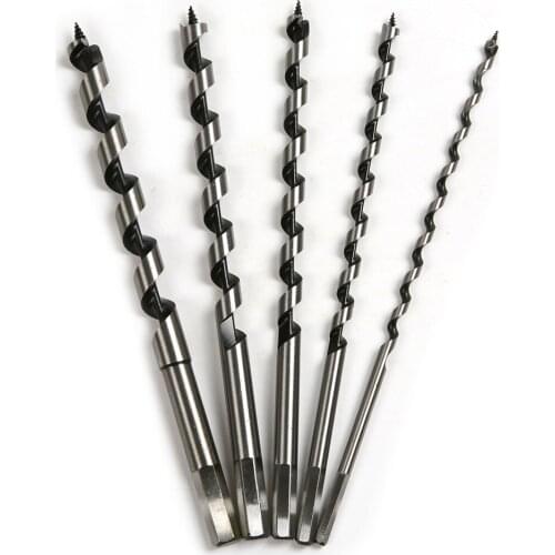 Fixmee 6,8,10,12,14mm Deluxe Auger Drill Bit set Set Long Ship wood hole cutter drill bits set woodworking tool, 230mm ,5-Piece