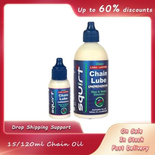 15/120ml Chain Oil Squirt Road Bike Mountain Waxy Dry Chain Maintenance Oil Bicycle Special Lubricant MTB Gear Dry Lube