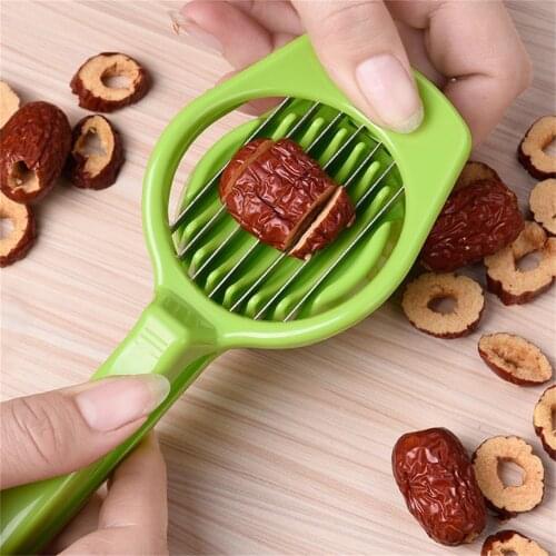 Red Dates Strawberry Slicers Fruit Peeler Egg Cutter Pulp Separator Multifunctional Tomato Chopper Plastic Kitchen Gadgets
