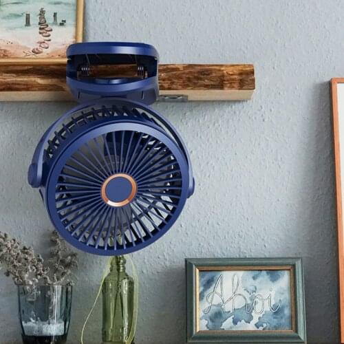 Multifunctional Fast Air Circulating 5000mAh / 10000mAh USB Fan 6 Inch USB Clip on Fan for Library Bedroom Camping