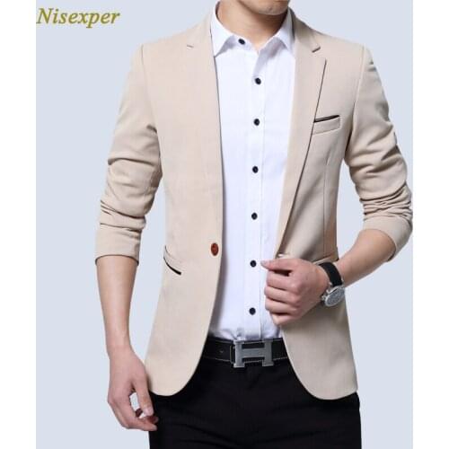 Mens Clothing Sping Autumn Fashion Mens Slim Blazer Thin Single Outwear Coat Men Suits Casual Man Suit Plus Size 5XL