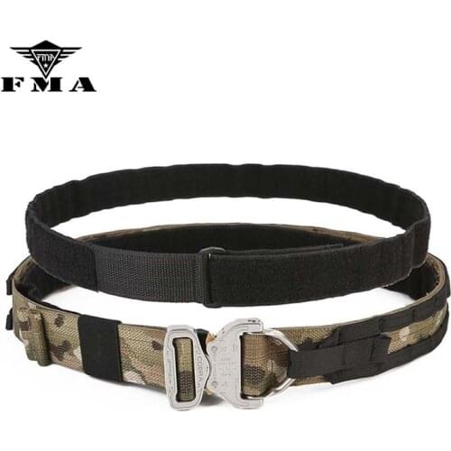 FMA Tactical Cobra1.75-2inch One-pcs Combat Belt Military Nylon Metal Buckle Men Cinturon Heavy Duty Waist Belts Wide Hunting