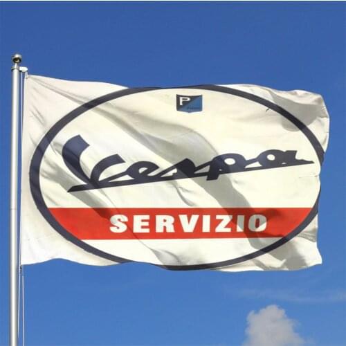 Vespa Service 3 Flag Banner Home Outdoor Gift Party Tunisia Decoration Festival Border Guard