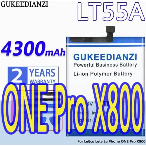 High Capacity GUKEEDIANZI Battery LT55A 4300mAh For LeEco Letv Le Phone ONE Pro X800