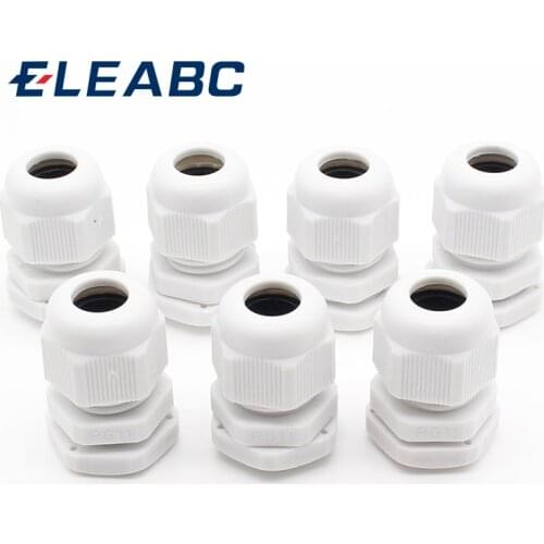 10pcs High Quality IP68 PG11 5-10MM Waterproof Nylon Cable Gland No Waterproof Gasket Plastic Cable Gland