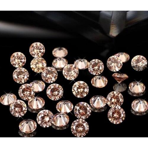 Pointback Rhinestones 100pcs 6mm Brilliant Cuts Round Cubic Zirconia Beads Glue On Crystal Stones DIY Crafts Jewelry Decorations