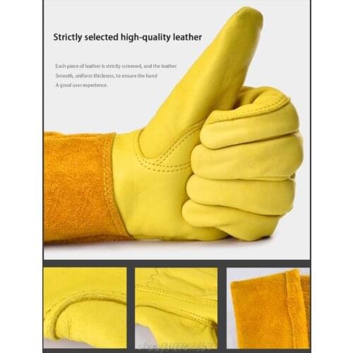 Glove Safety Professional Rose Pruning Thorn Resistant Gardening Gloves with Long Forearm Protection for Men J03 21 Dropship