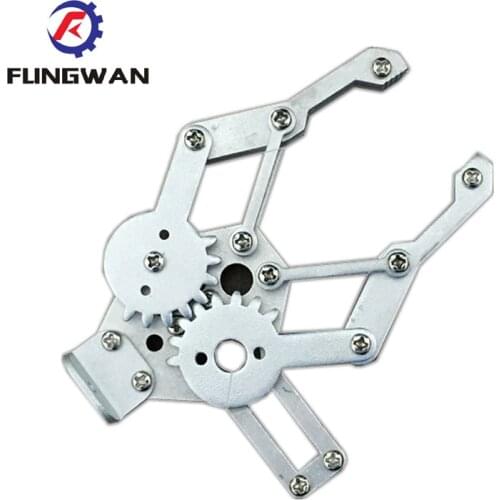 2 DOF Aluminium Robot Arm Clamp Claw Metal mechanical paw Metal Robotic Arm (No servo) Compatible with MG995 SG5010 for Arduino