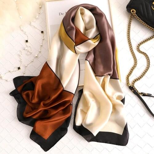 2021 Luxury Brand New Summer Women Silk Scarf Beach Hijab Shawls and Wraps Female Foulard Echarpe Designer Bandana Free shipping