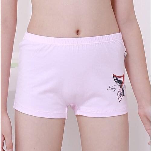 3pcs New underwear cotton cartoon princess print casual soft breathable wicking skin-friendly girls middle big kids boxer briefs