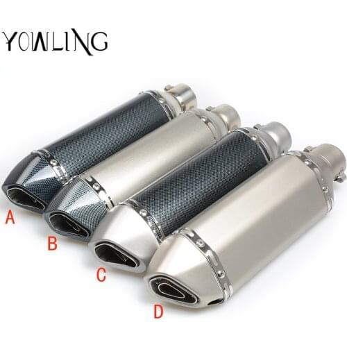 36-51mm Motorcycle exhaust Modified Scooter Exhaust Muffle For Honda CBR 600 900 929 1000 RR ST1300 CB600F CBF1000 CBR1100XX